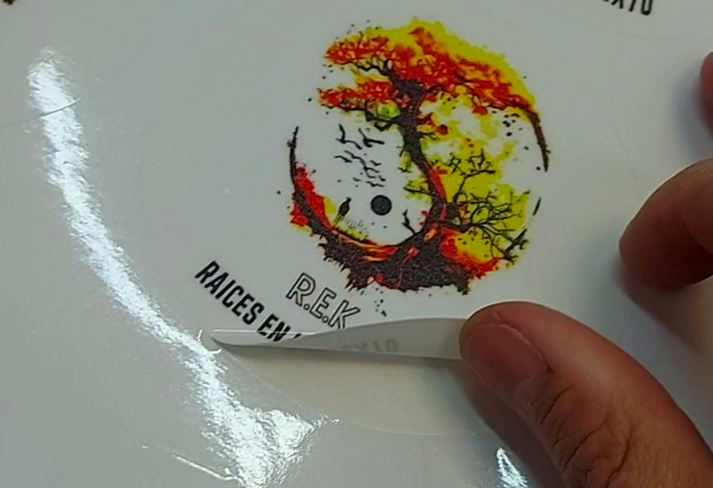 Stickers en vinilo blanco